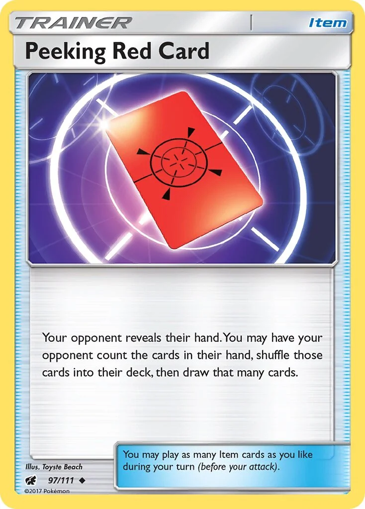 Peeking Red Card 「CIN 97/111」「EN」