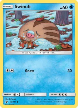 Swinub #19/111 · Pokémon