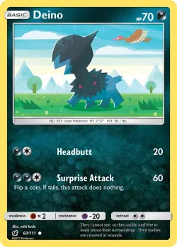 Deino #60/111 · Pokémon