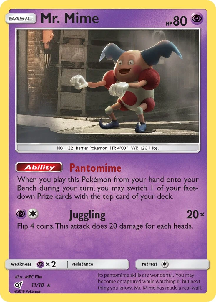Mr. Mime 「DET 11/18」「EN」