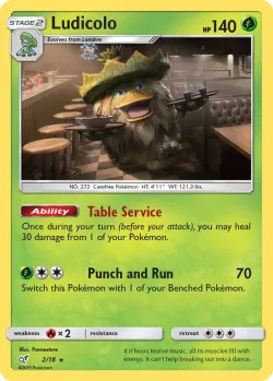 Ludicolo 「DET 2/18」「EN」