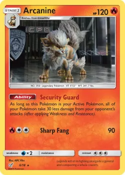 Arcanine 「DET 6/18」「EN」
