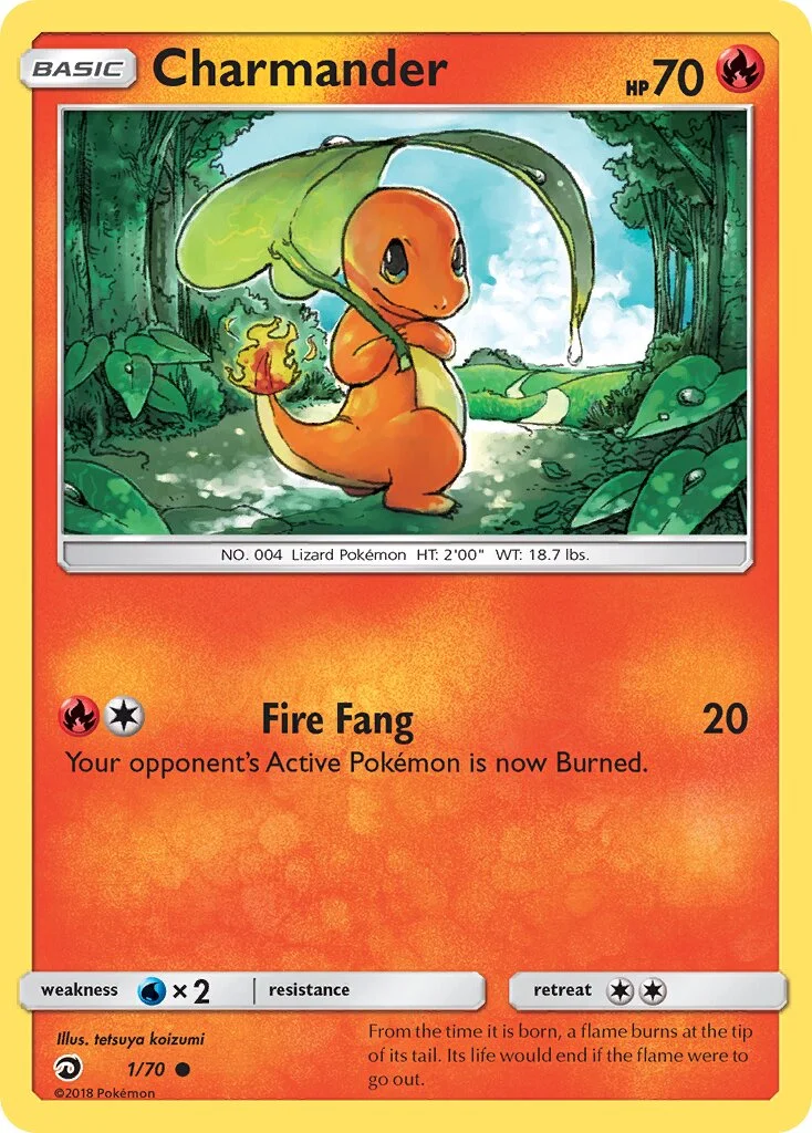 Charmander 「DRM 1/70」「EN」