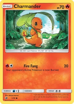 Charmander #1/70 · Pokémon