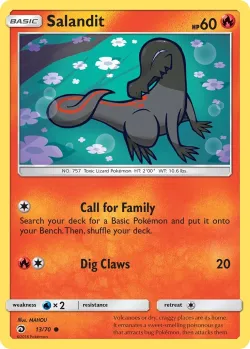 Salandit #13/70 · Pokémon