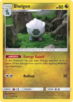 Shelgon #43/70 · Pokémon