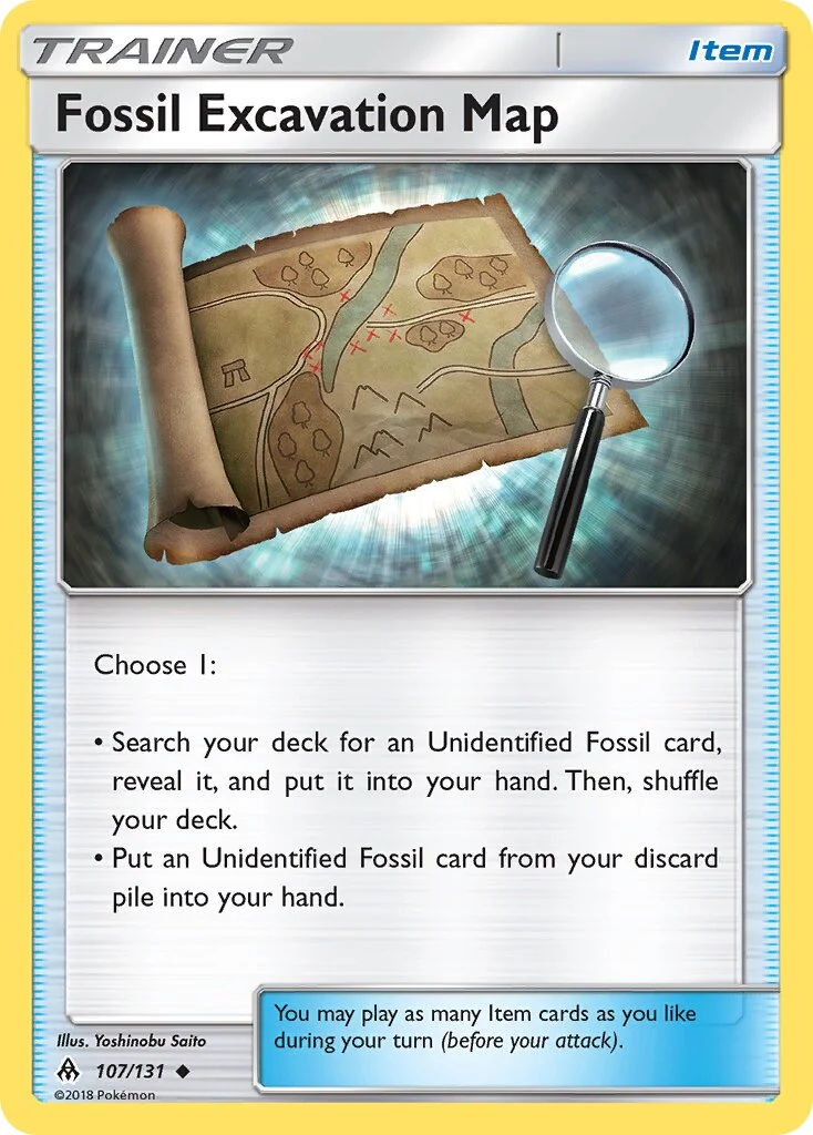 Fossil Excavation Map 「FLI 107/131」「EN」