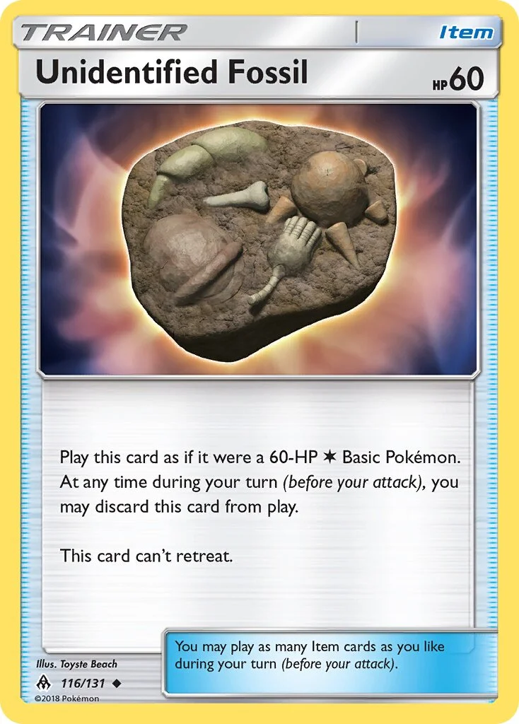 Unidentified Fossil 「FLI 116/131」「EN」