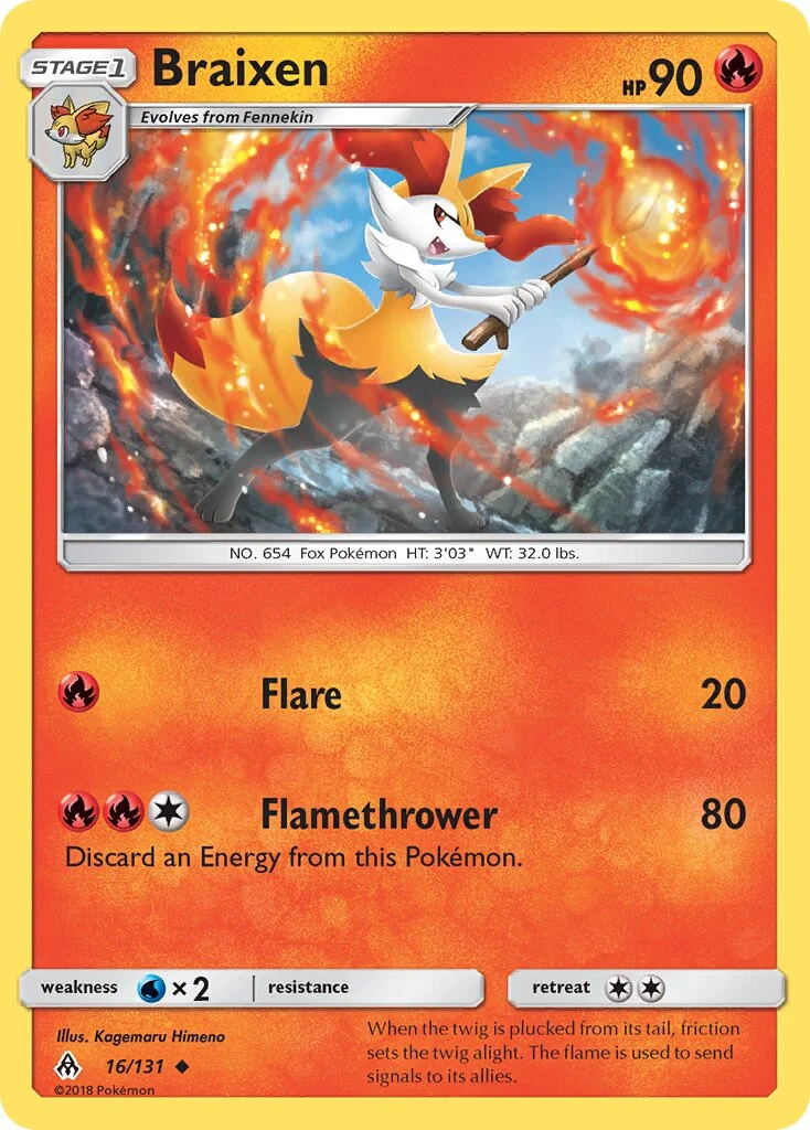 Braixen 「FLI 16/131」「EN」