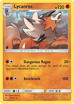 Lycanroc #76/131 · Pokémon
