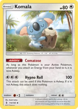 Komala #114/145 · Pokémon