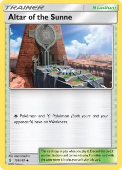 Altar of the Sunne #118/145 · Pokémon