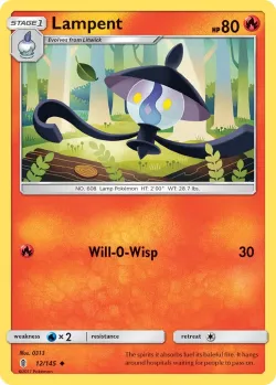 Lampent #12/145 · Pokémon