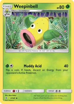 Weepinbell #2/145 · Pokémon