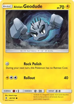 Alolan Geodude #40/145 · Pokémon