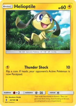 Helioptile #43/145 · Pokémon