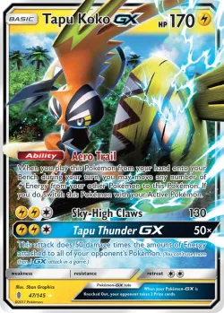 Tapu Koko-GX #47/145 · Pokémon