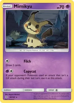 Mimikyu #58/145 · Pokémon