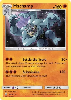 Machamp #65/145 · Pokémon