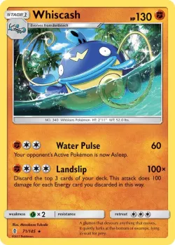 Whiscash #71/145 · Pokémon