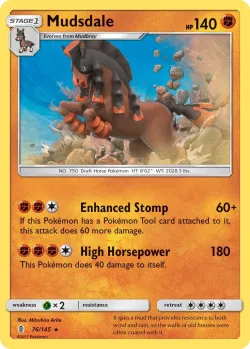 Mudsdale #76/145 · Pokémon