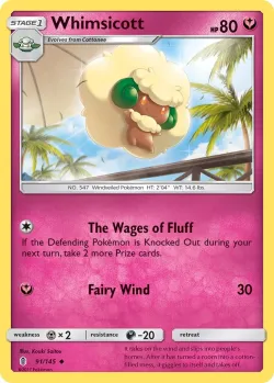 Whimsicott #91/145 · Pokémon