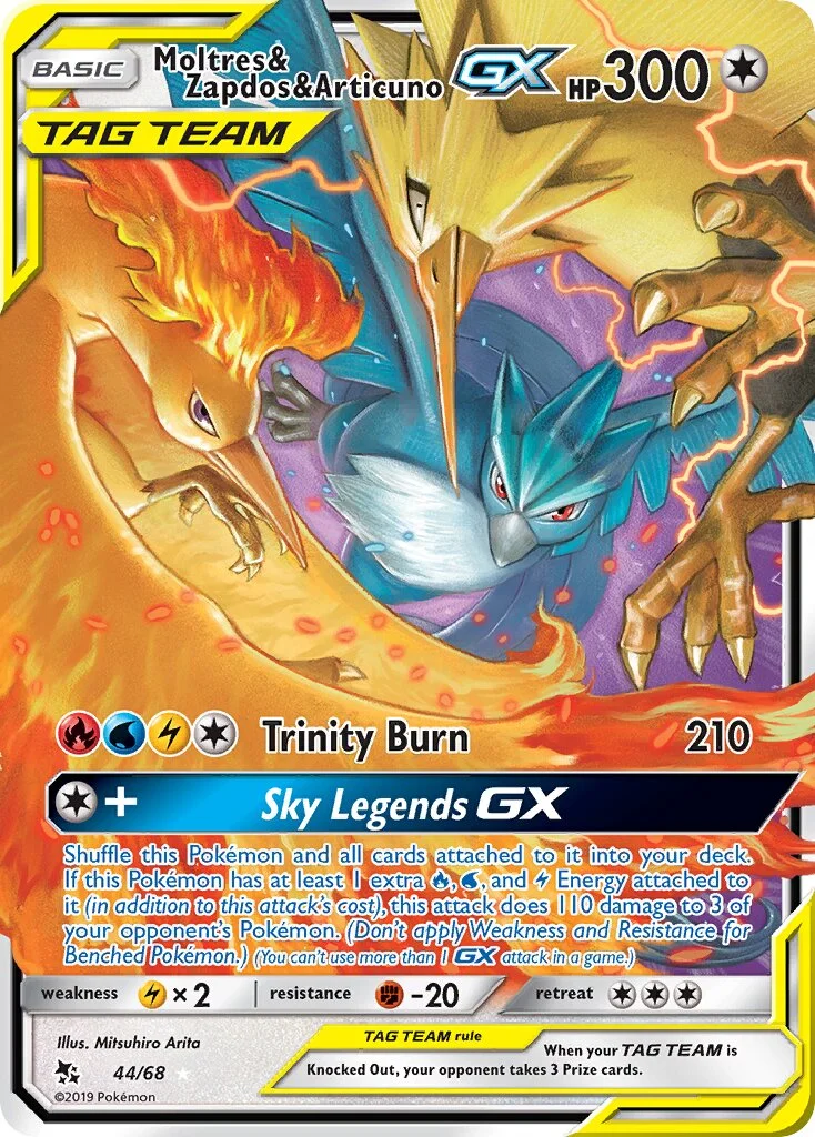 Moltres & Zapdos & Articuno-GX 「HIF 44/68」「EN」