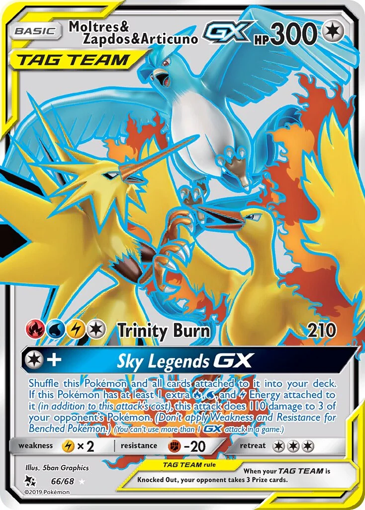 Moltres & Zapdos & Articuno-GX 「HIF 66/68」「EN」