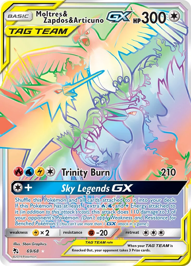 Moltres & Zapdos & Articuno-GX 「HIF 69/68」「EN」