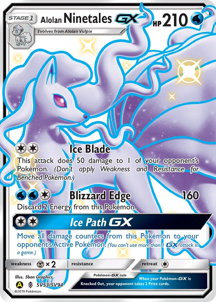 Alolan Ninetales-GX 「HIF SV53/SV94」「EN」