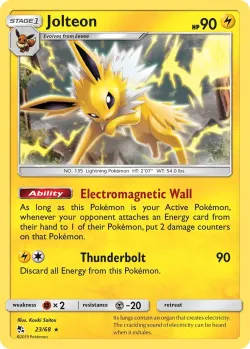 Jolteon #23/68 · Pokémon