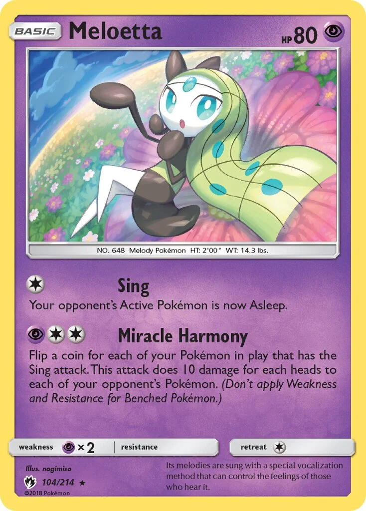 Meloetta 「LOT 104/214」「EN」
