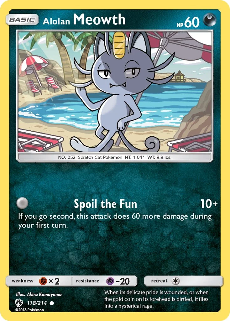 Alolan Meowth 「LOT 118/214」「EN」