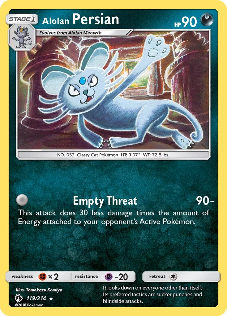 Alolan Persian 「LOT 119/214」「EN」