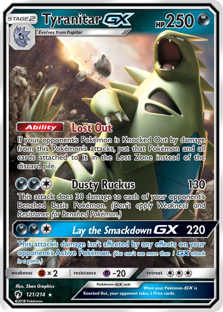 Tyranitar-GX 「LOT 121/214」「EN」