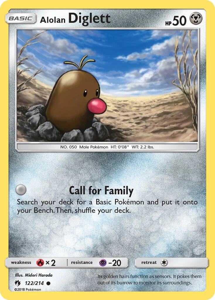 Alolan Diglett 「LOT 122/214」「EN」