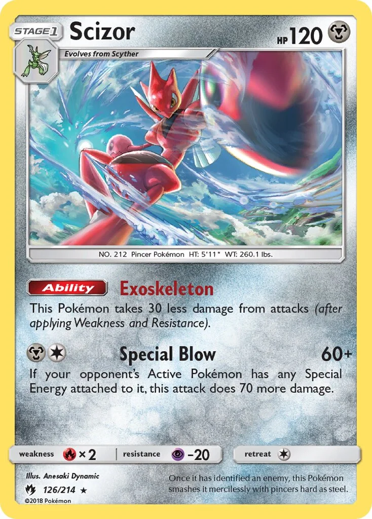 Scizor 「LOT 126/214」「EN」