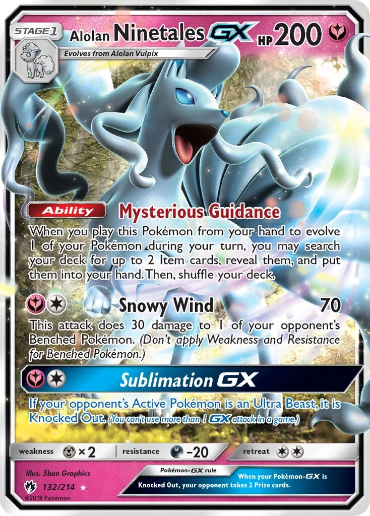 Alolan Ninetales-GX 「LOT 132/214」「EN」