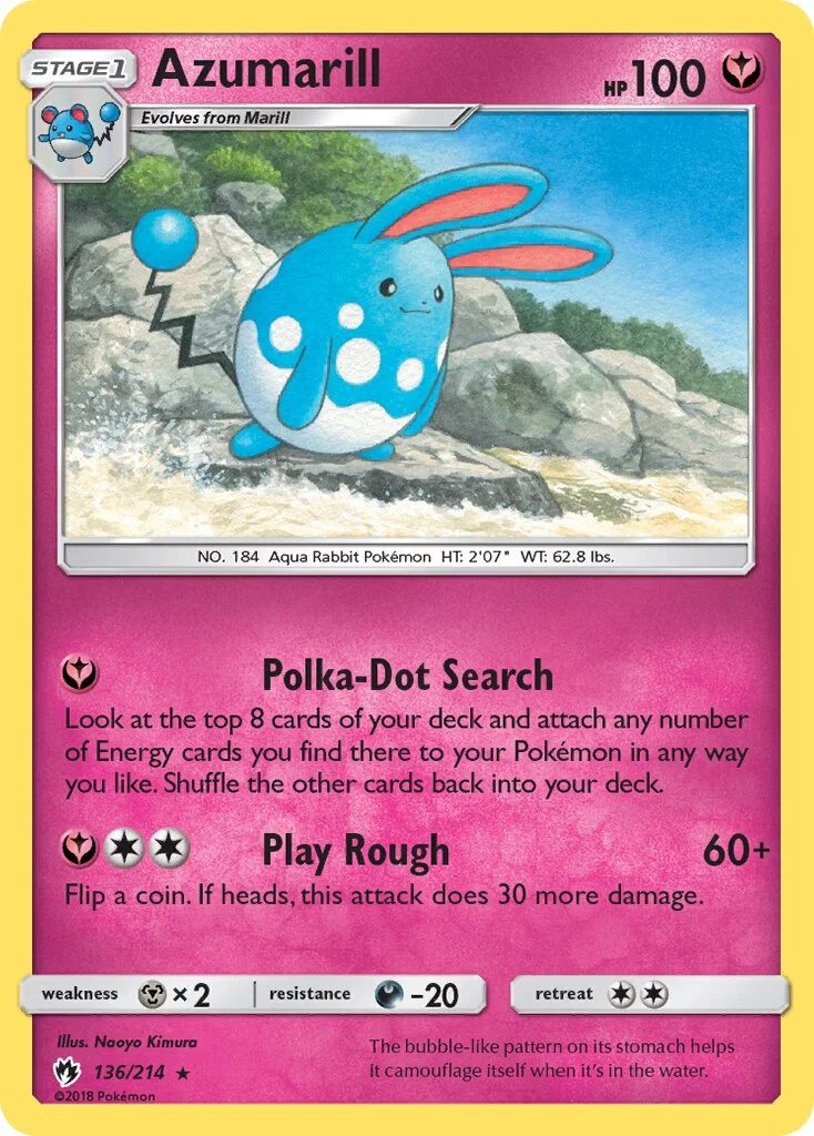 Azumarill 「LOT 136/214」「EN」