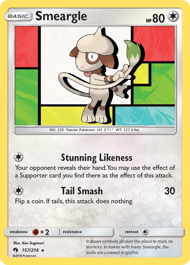 Smeargle 「LOT 157/214」「EN」