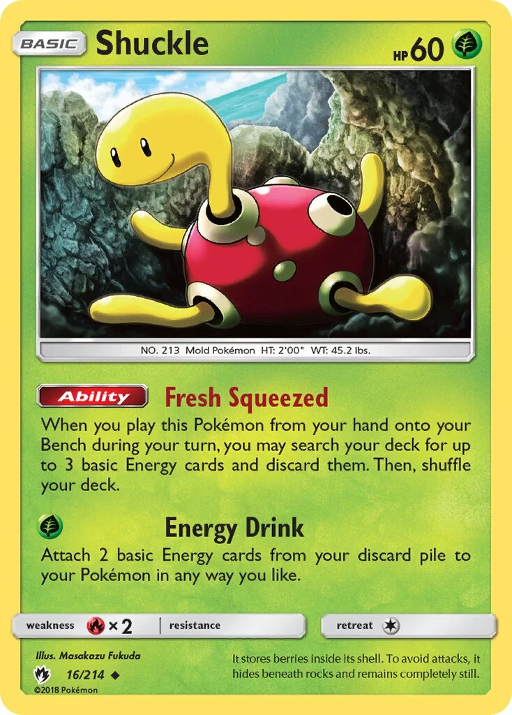 Shuckle 「LOT 16/214」「EN」