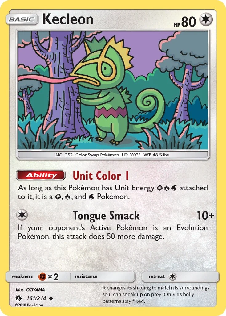 Kecleon 「LOT 161/214」「EN」