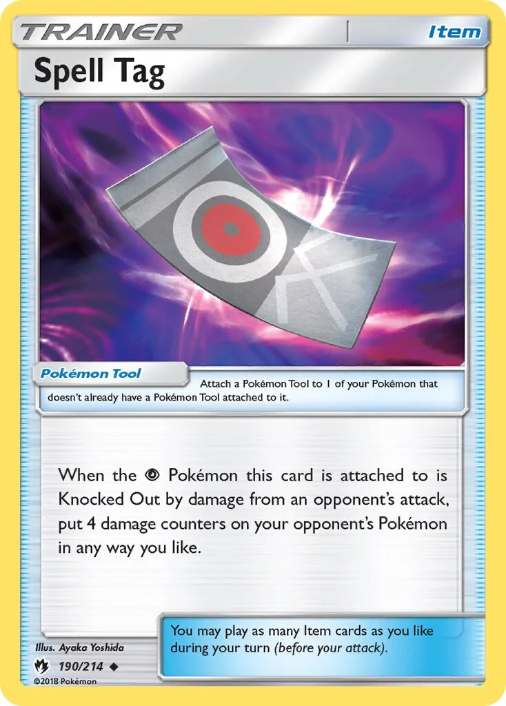Spell Tag 「LOT 190/214」「EN」
