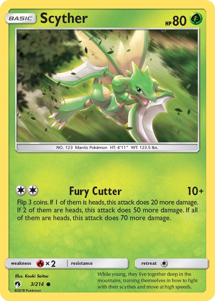 Scyther 「LOT 3/214」「EN」