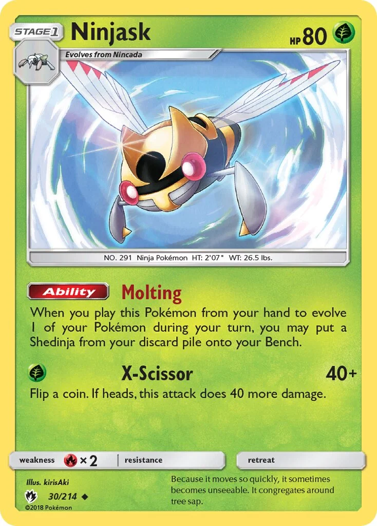 Ninjask 「LOT 30/214」「EN」