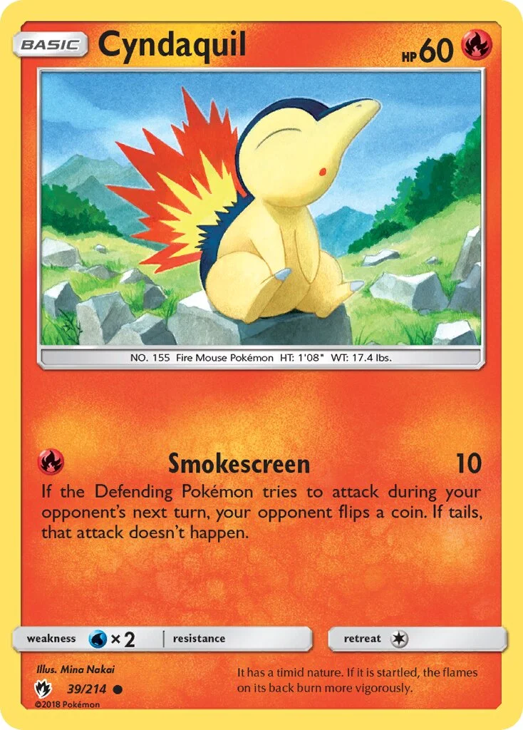 Cyndaquil 「LOT 39/214」「EN」