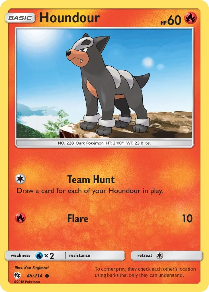 Houndour 「LOT 45/214」「EN」