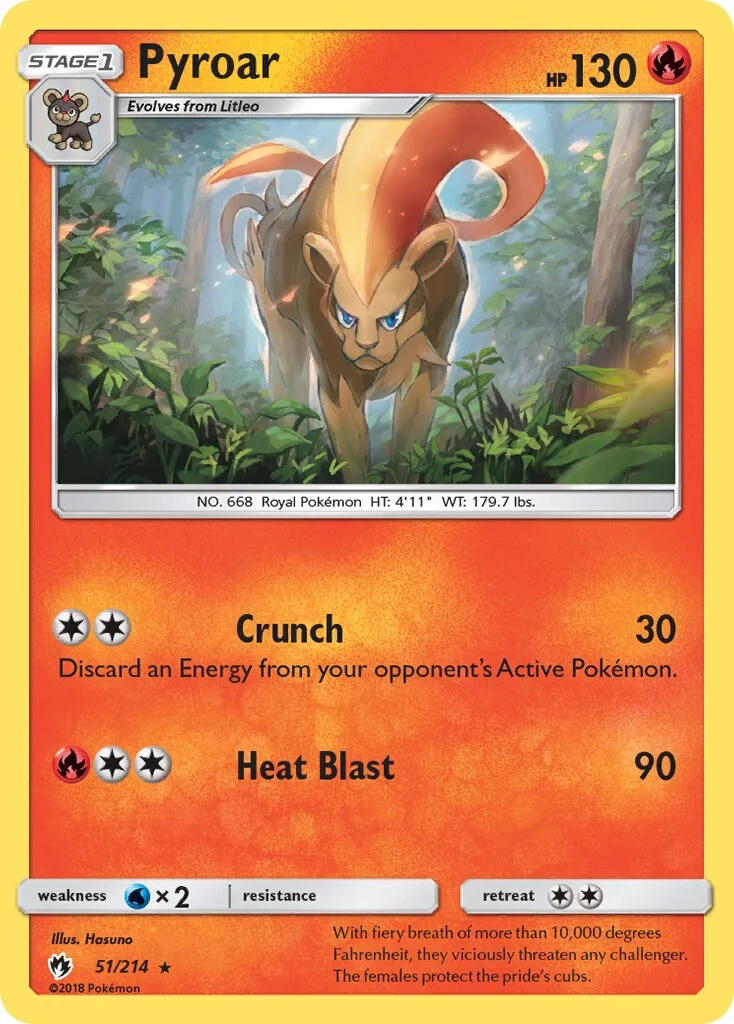 Pyroar 「LOT 51/214」「EN」