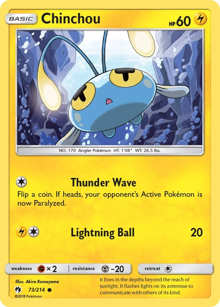 Chinchou 「LOT 73/214」「EN」
