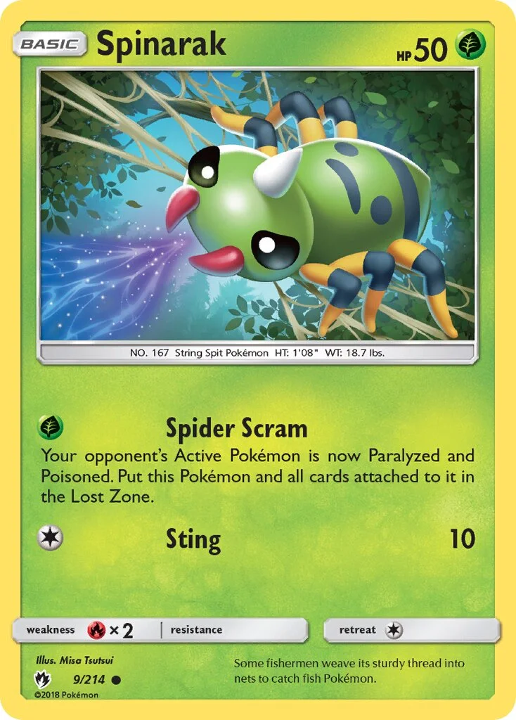 Spinarak 「LOT 9/214」「EN」